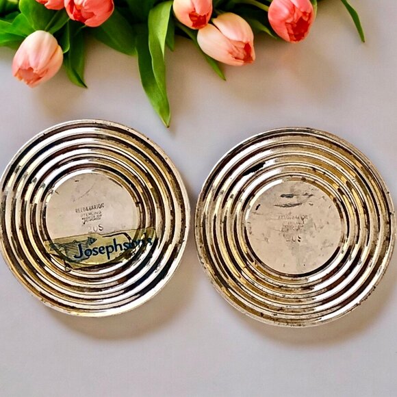 Reed & Barton Sterling Silver Candlestick Candle Holders Pair Weighted SAVANNAH - Picture 6 of 13